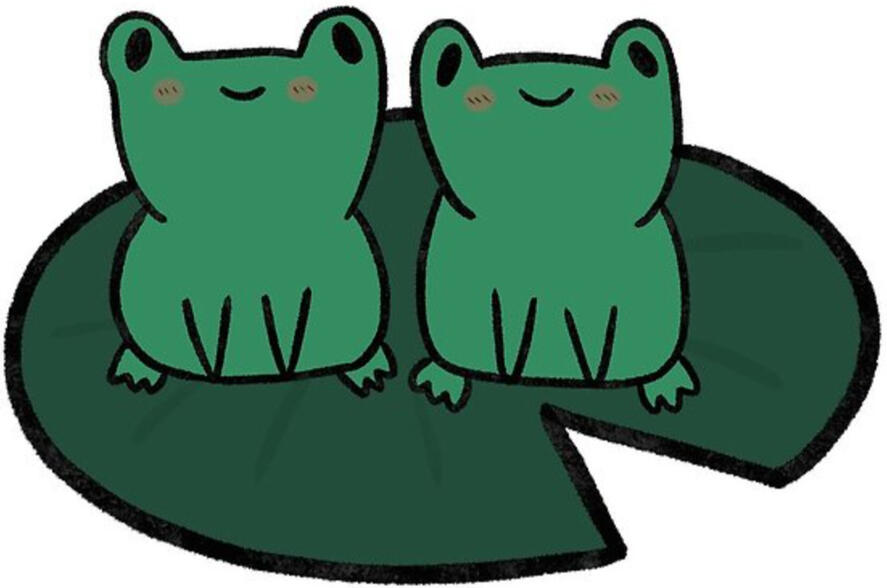two frogs